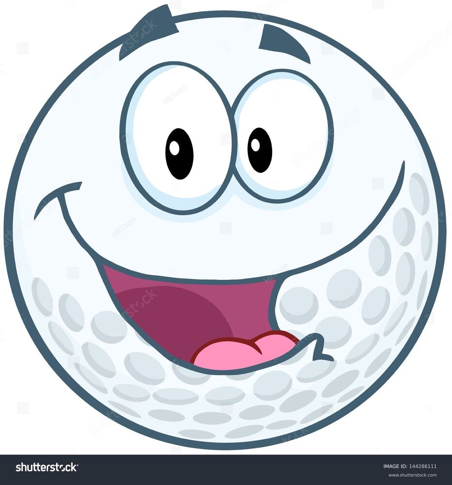 smiling golf ball